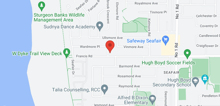 map of 8760 MILLMORE ROAD